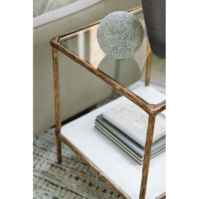 Signature Design by Ashley Ryandale Glass End Table With storage